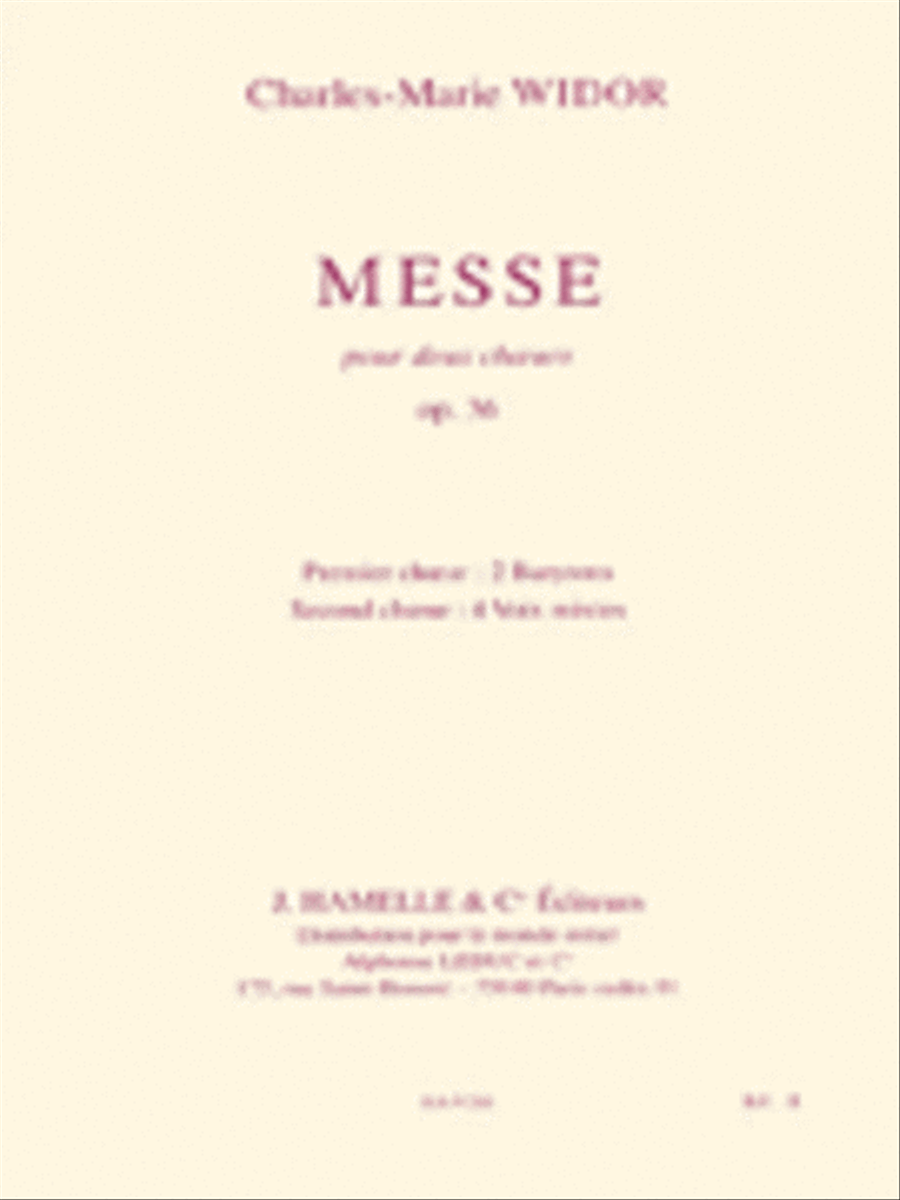 Messe Pour Deux Choeurs Op.36 (chorus Part) 4-Part scores gallery preview page 1