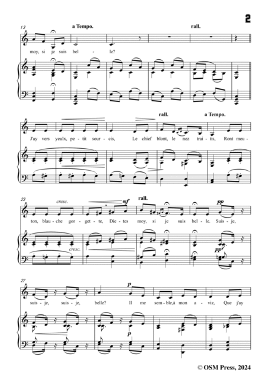 B. Godard-Suis-je belle?in C Major,Op.24 No.1 Voice scores gallery preview page 3