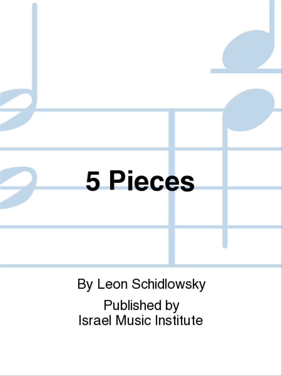 Five Pieces for Harp Harp scores gallery preview page 1