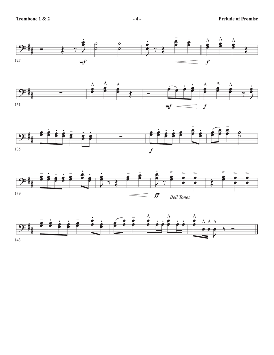 The Star Arising (A Cantata For Christmas) - Trombone 1 & 2 Choir scores gallery preview page 4