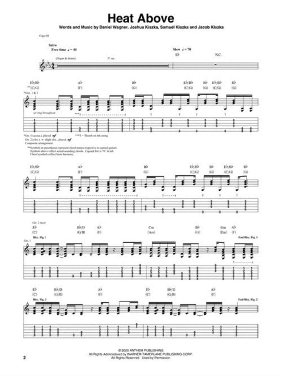 Greta Van Fleet – The Battle at Garden's Gate Electric Guitar scores gallery preview page 4