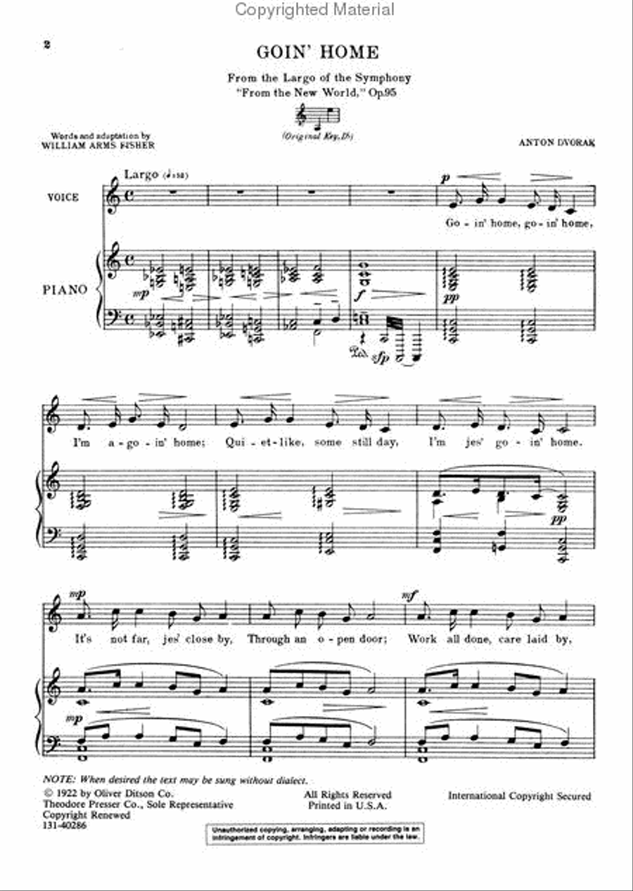 Goin' Home Chamber Music scores gallery preview page 2