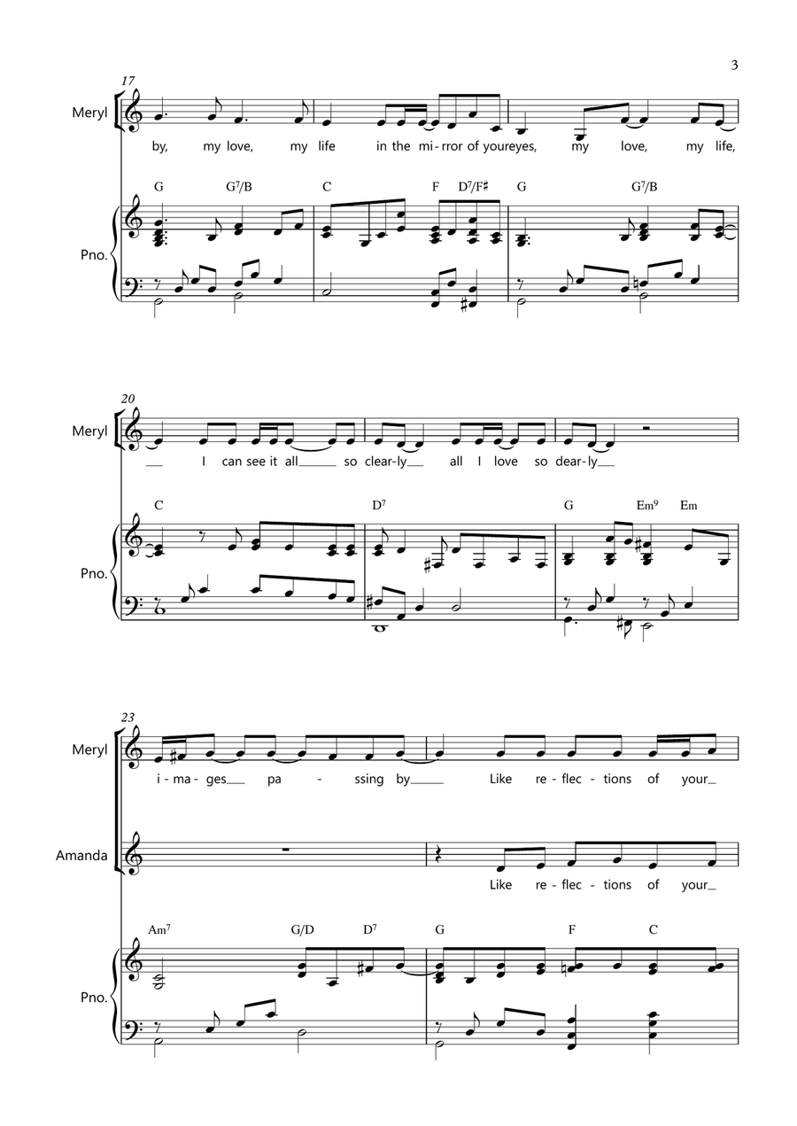 My Love My Life Piano, Vocal scores gallery preview page 4