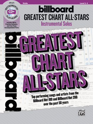 Book cover for Billboard Greatest Chart All-Stars Instrumental Solos for Strings