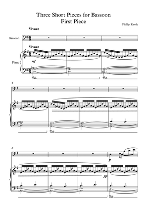 Three Short Pieces for Bassoon and Piano