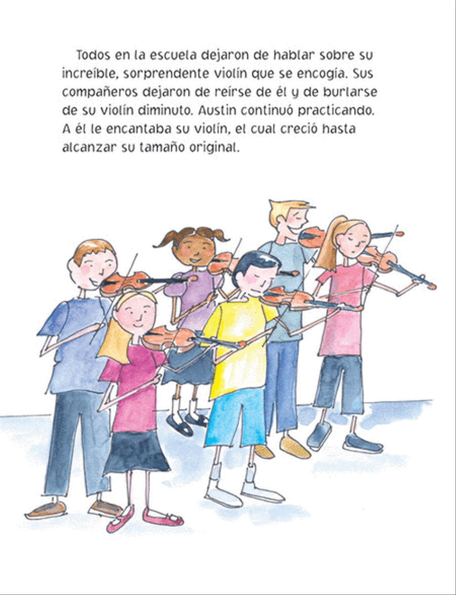 The Amazing Incredible Shrinking Violin - Spanish Edition Violin Solo scores gallery preview page 3