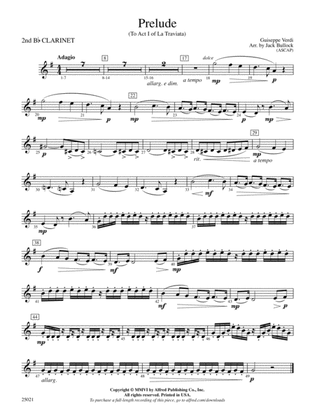Prelude: 2nd B-flat Clarinet