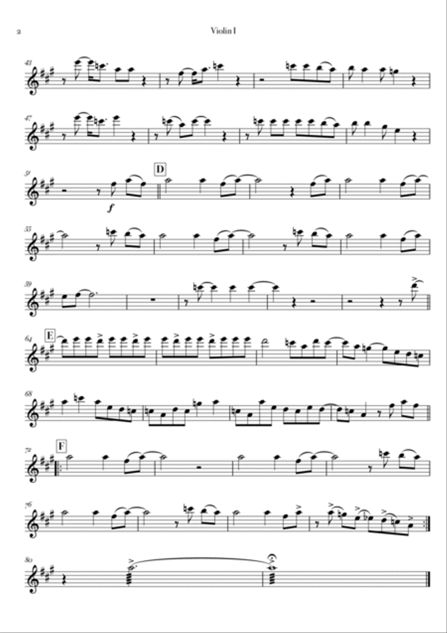 Highway To Hell String Quartet scores gallery preview page 2