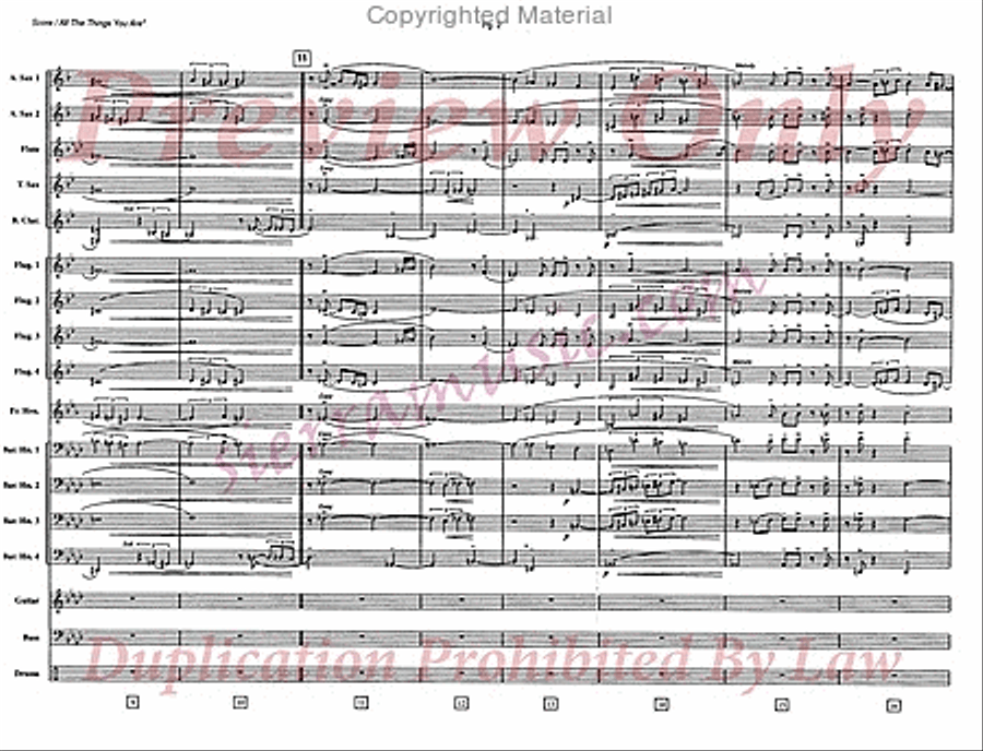 All The Things You Are Jazz Ensemble scores gallery preview page 3