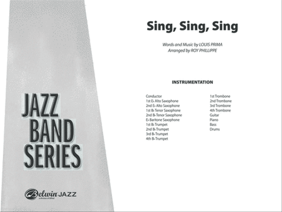 Sing, Sing, Sing Jazz Ensemble scores gallery preview page 2