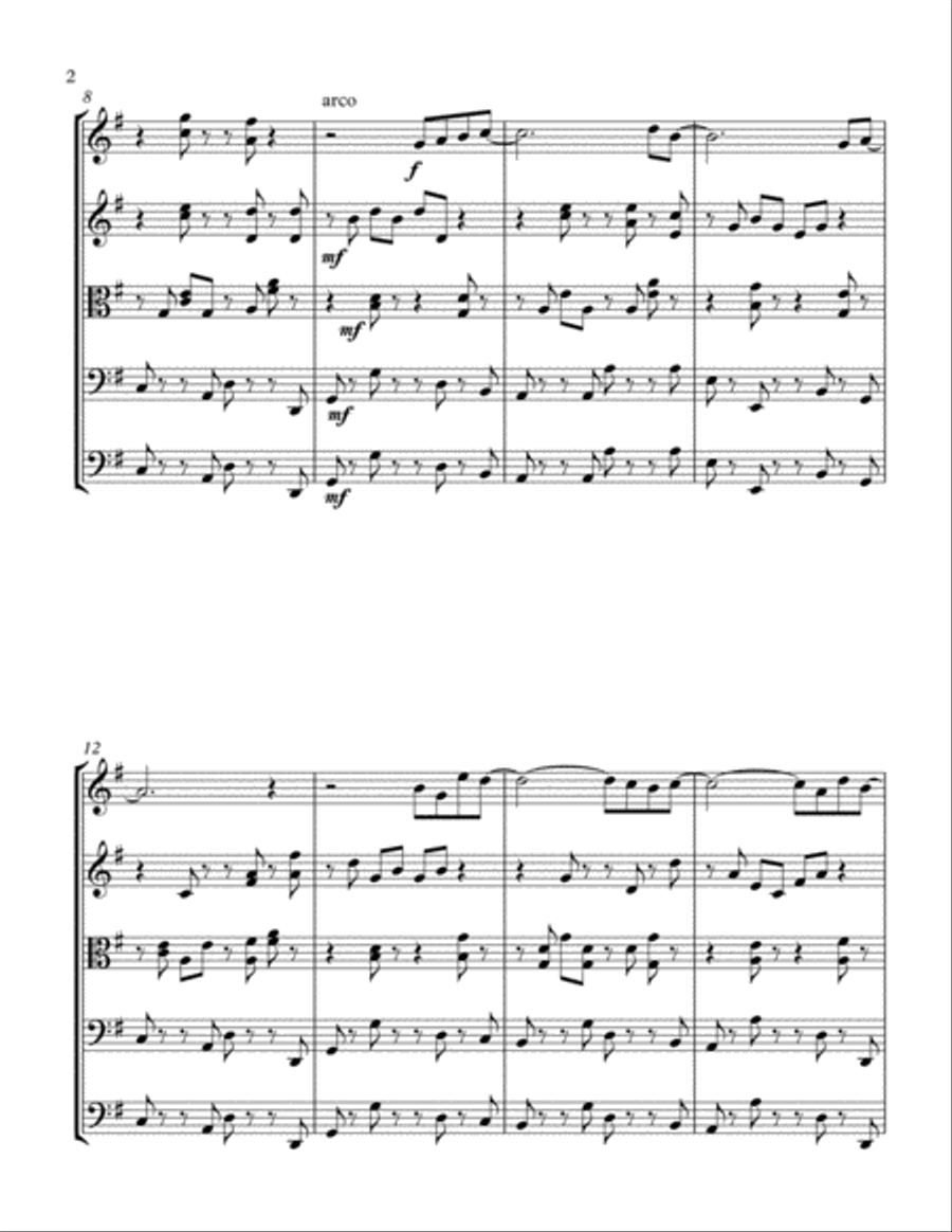 Voces Ritmicas String Orchestra scores gallery preview page 2