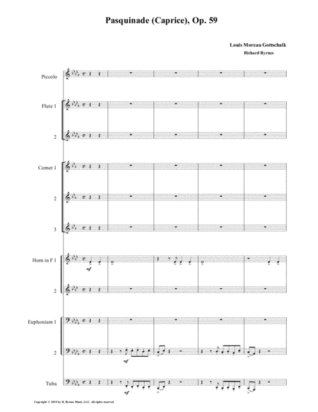 Pasquinade (Brass Octet + 2 Flutes & Piccolo) image number null