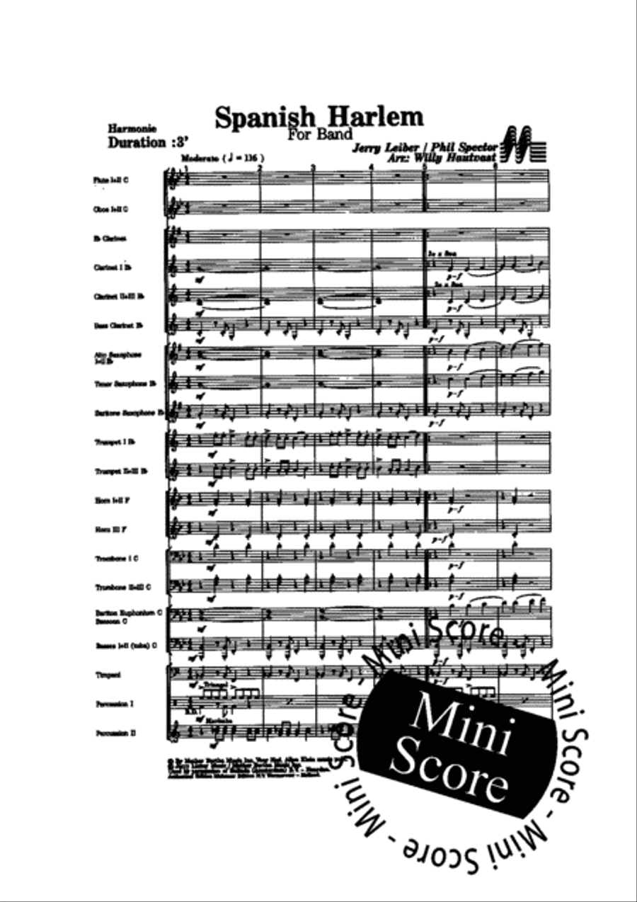 Spanish Harlem Concert Band scores gallery preview page 5