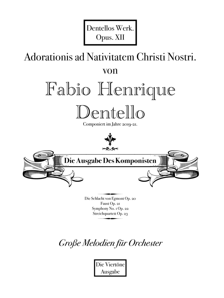 Adorationis ad Nativitatem Christi Nostri Opus 12 image number null