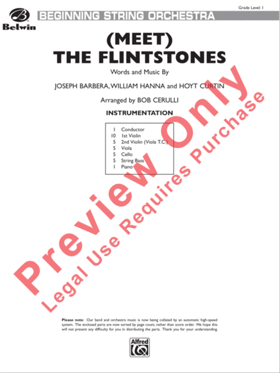 (Meet) The Flintstones (Meet) The Flintstones String Orchestra scores gallery preview page 2