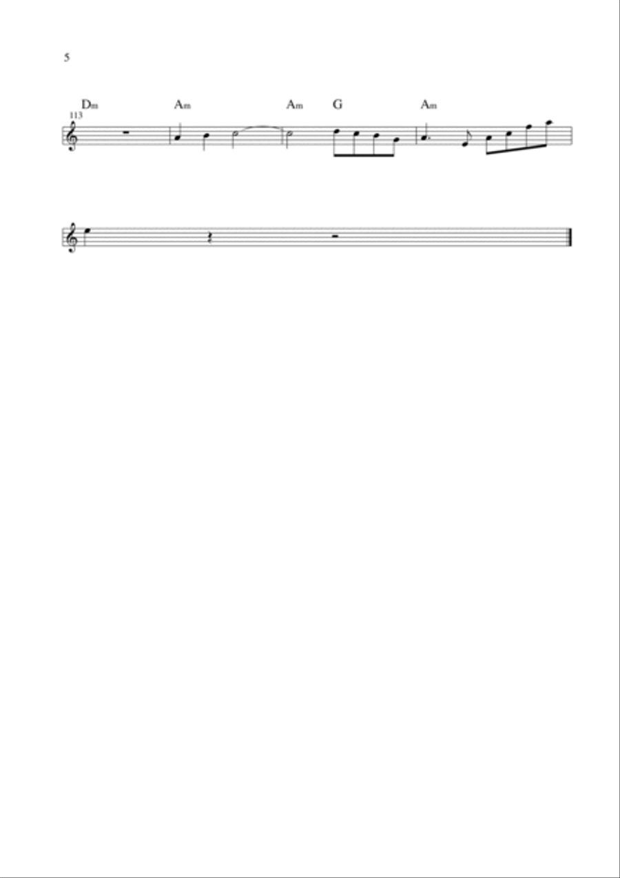 Desmond Fivestarr's Travelling Theme Large Ensemble scores gallery preview page 6