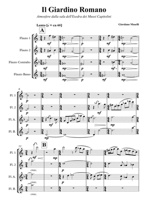 Il Giardino Romano - Giordano Maselli (flute quartet)