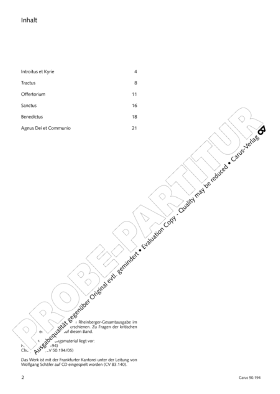Requiem in D minor 4-Part scores gallery preview page 3