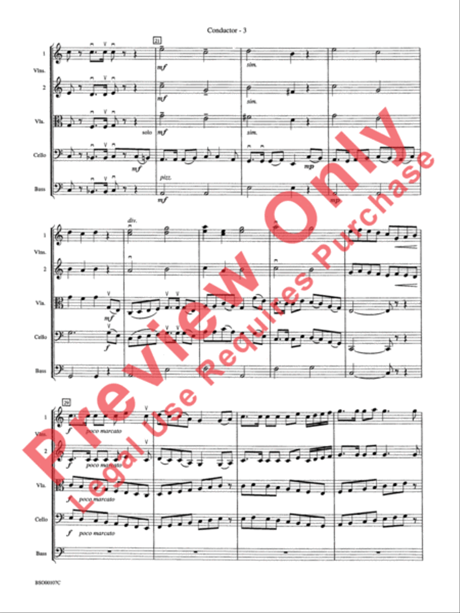 Londonderry Suite String Orchestra scores gallery preview page 5