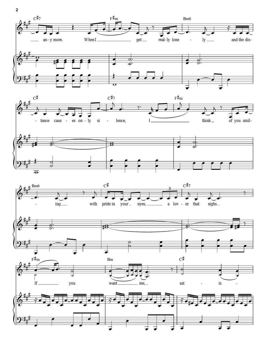 If You Want Me If You Want Me Piano, Vocal scores gallery preview page 2