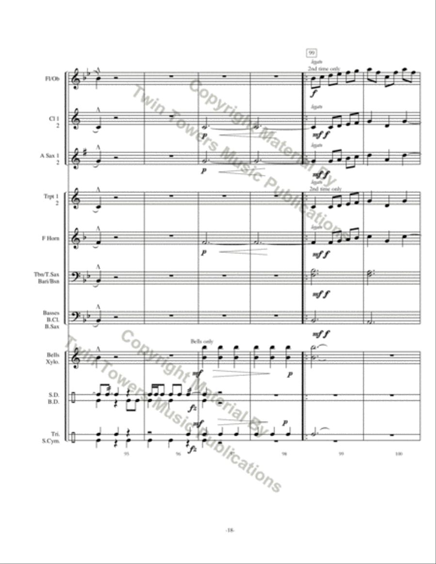 Rondo Concert Band scores gallery preview page 19