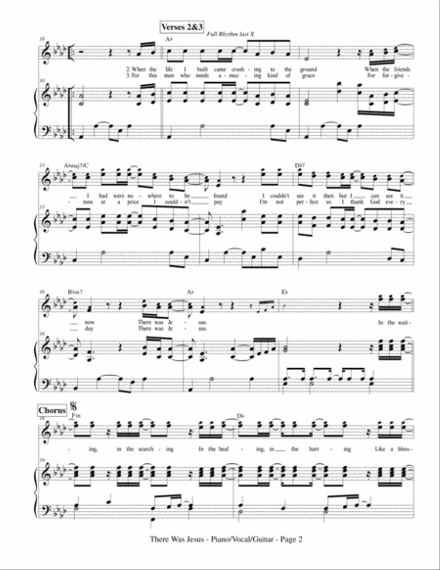 There Was Jesus Vocal Duet scores gallery preview page 4