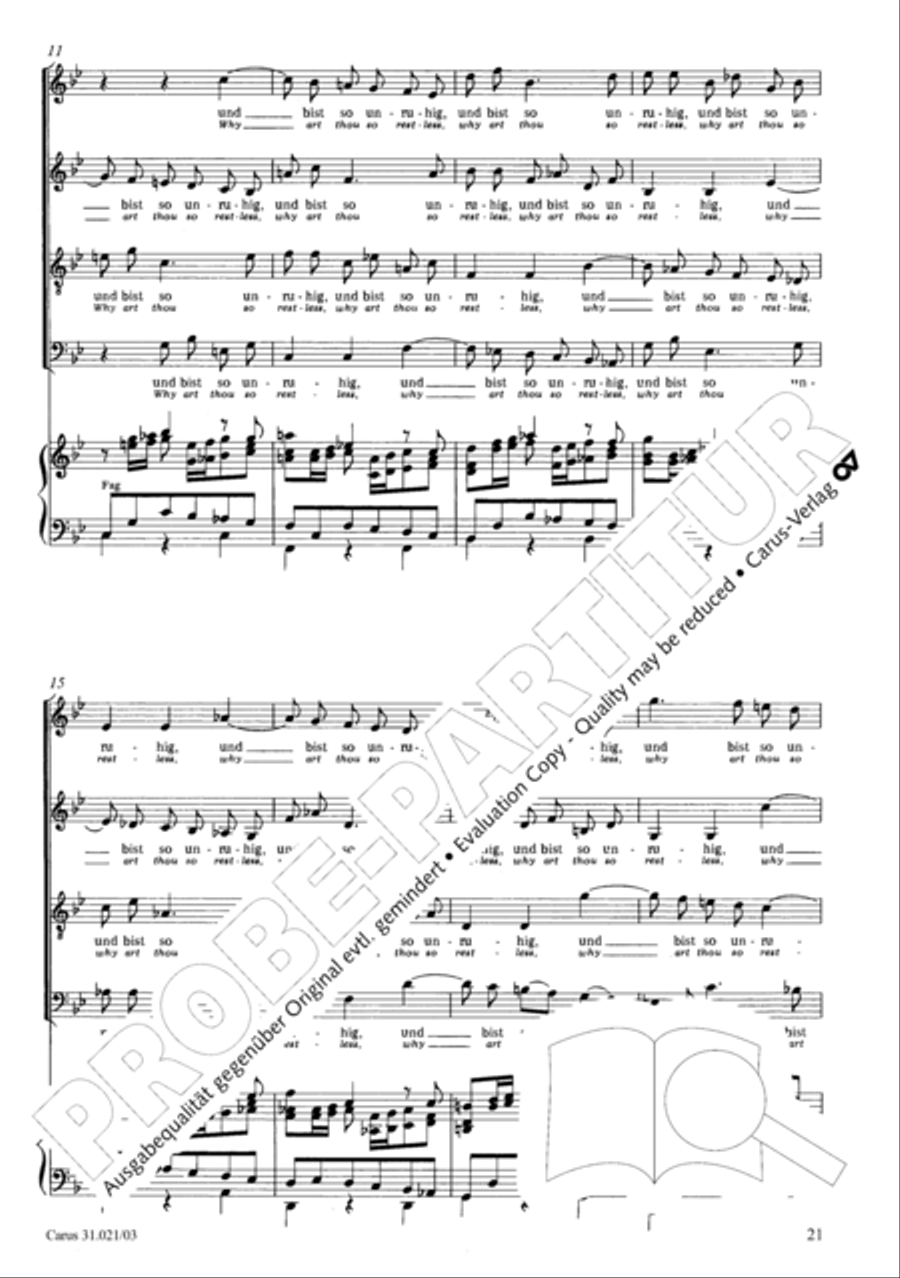 Lord my God, my heart and soul were sore distressed (Ich hatte viel Bekummernis) STB scores gallery preview page 22