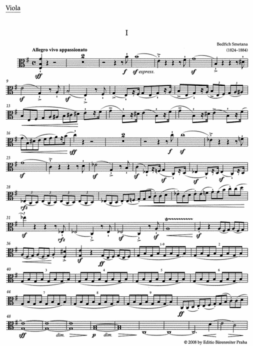 String Quartet Nr. 1 e minor 'Aus meinem Leben'