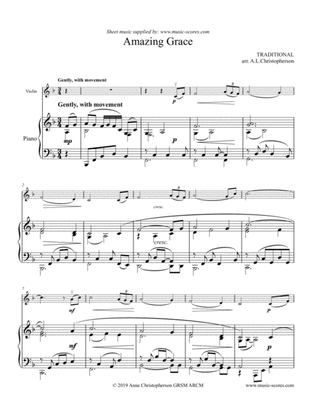 Amazing Grace - Violin and Piano
