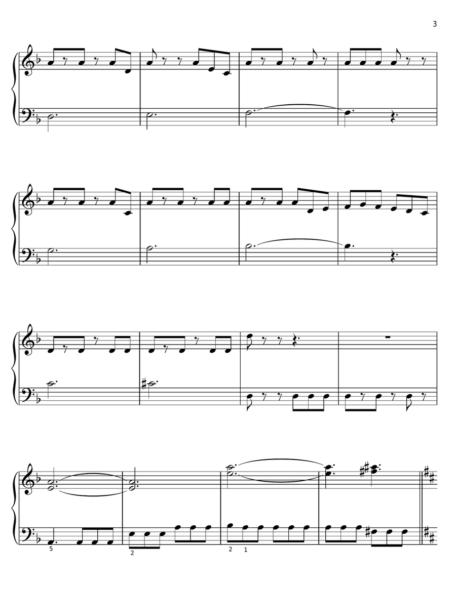 Guilty Of Being Innocent Of Being Jack Sparrow Easy Piano scores gallery preview page 3