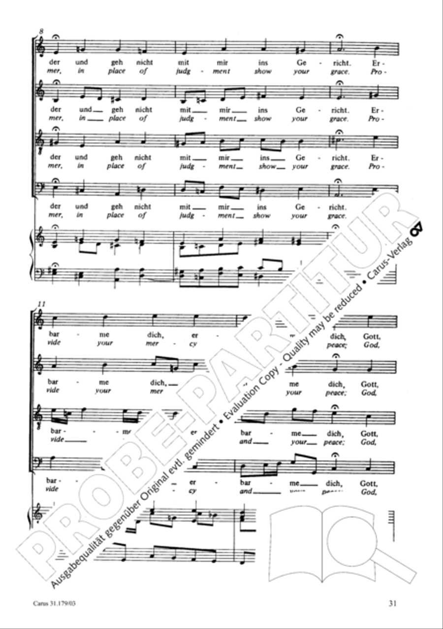 Be aware, your fear of God may turn to heresy (Siehe zu, dass deine Gottesfurcht nicht Heuchelei sei) STB scores gallery preview page 32