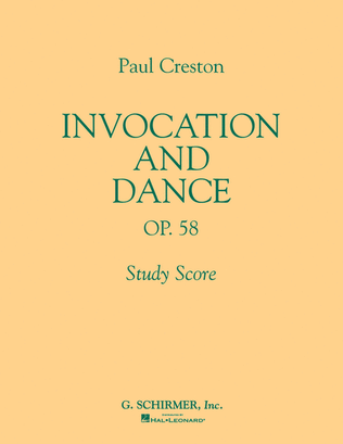 Book cover for Invocation and Dance, Op. 58