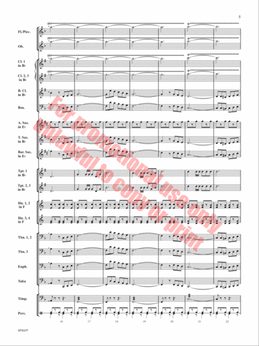 Them Basses Concert Band scores gallery preview page 6
