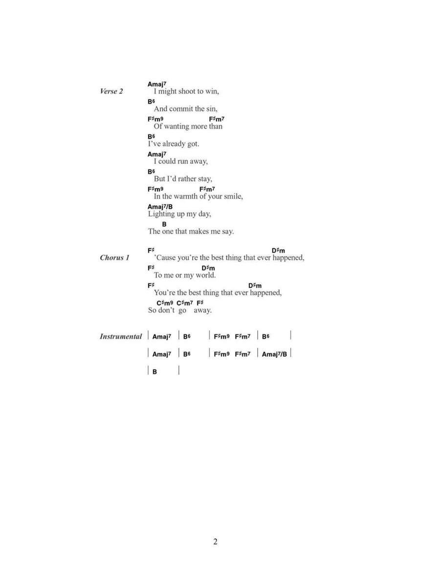 You're The Best Thing You're The Best Thing Acoustic Guitar scores gallery preview page 2