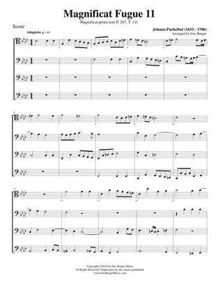 Magnificat Fugue No. 11 for Trombone or Low Brass Quartet