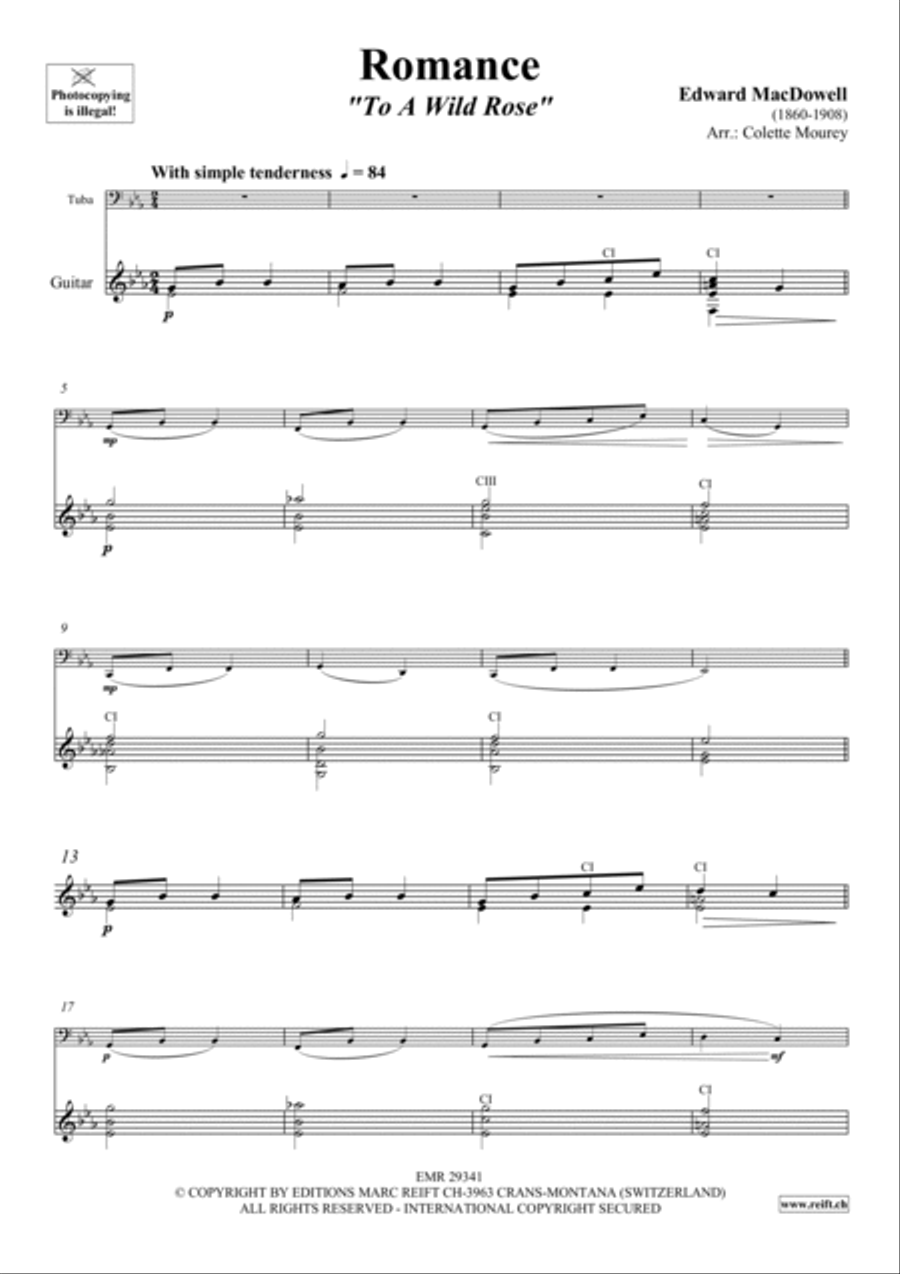 Romance Romance Tuba scores gallery preview page 3
