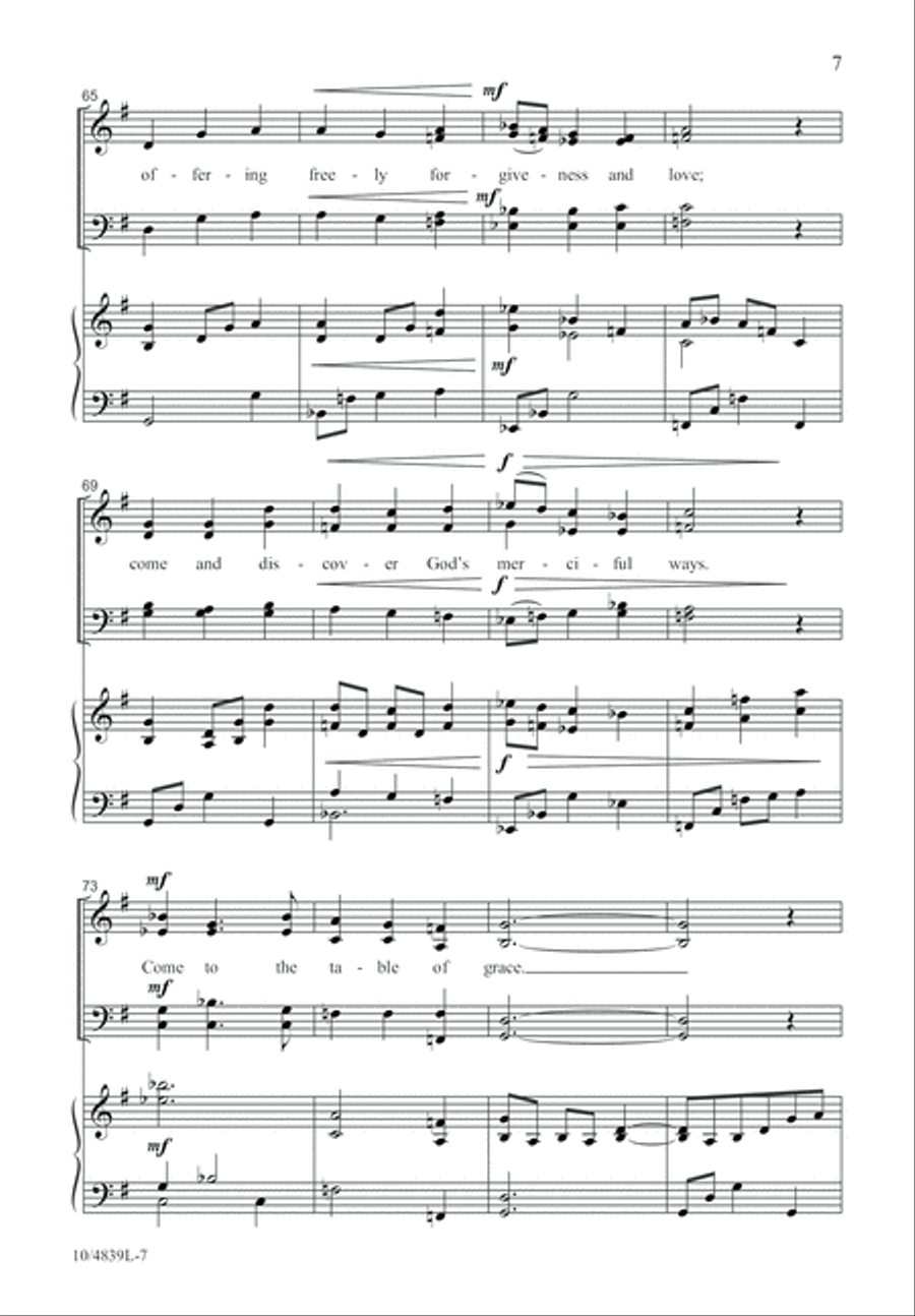 Table of Grace 4-Part scores gallery preview page 7
