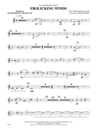 Frolicking Winds (from Symphonic Dance): (wp) 2nd B-flat Trombone T.C.