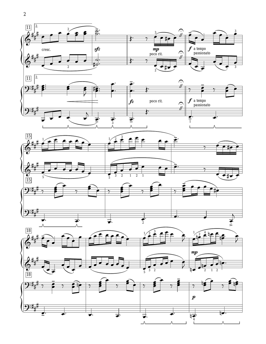 Midnight Blue Ballade Easy Piano scores gallery preview page 2