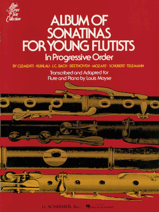 Book cover for Album of Sonatinas for Young Flutists