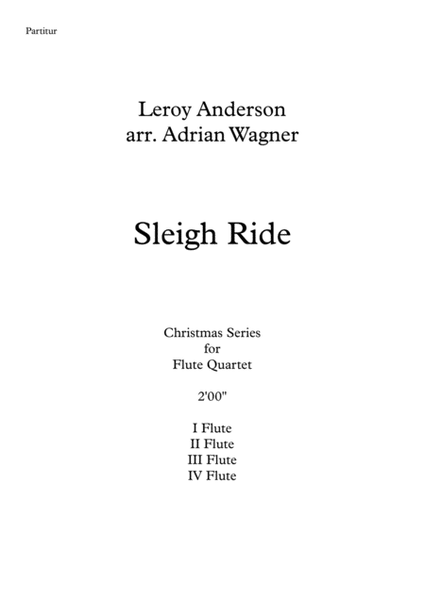 "Sleigh Ride" (Leroy Anderson) Flute Quartet arr. Adrian Wagner image number null