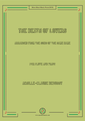 Book cover for Debussy-The Death of Lovers, for Flute and Piano