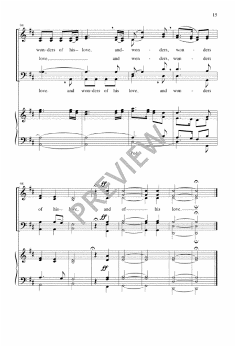 Joy to the World 4-Part scores gallery preview page 16