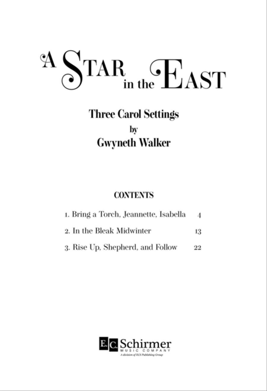 A Star in the East A Star in the East 4-Part scores gallery preview page 3