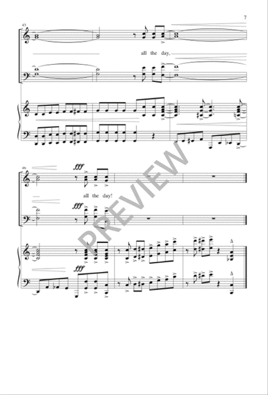 At the Cross 4-Part scores gallery preview page 7
