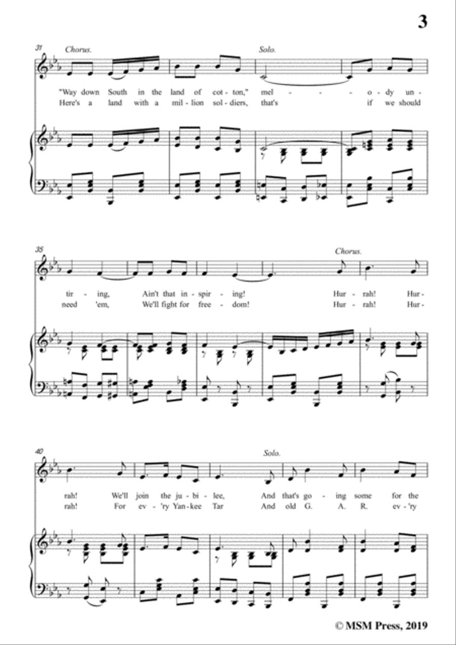 George M. Cohan-You're A Grand Old Rag,in E flat Major,for Voice&Piano Voice scores gallery preview page 5