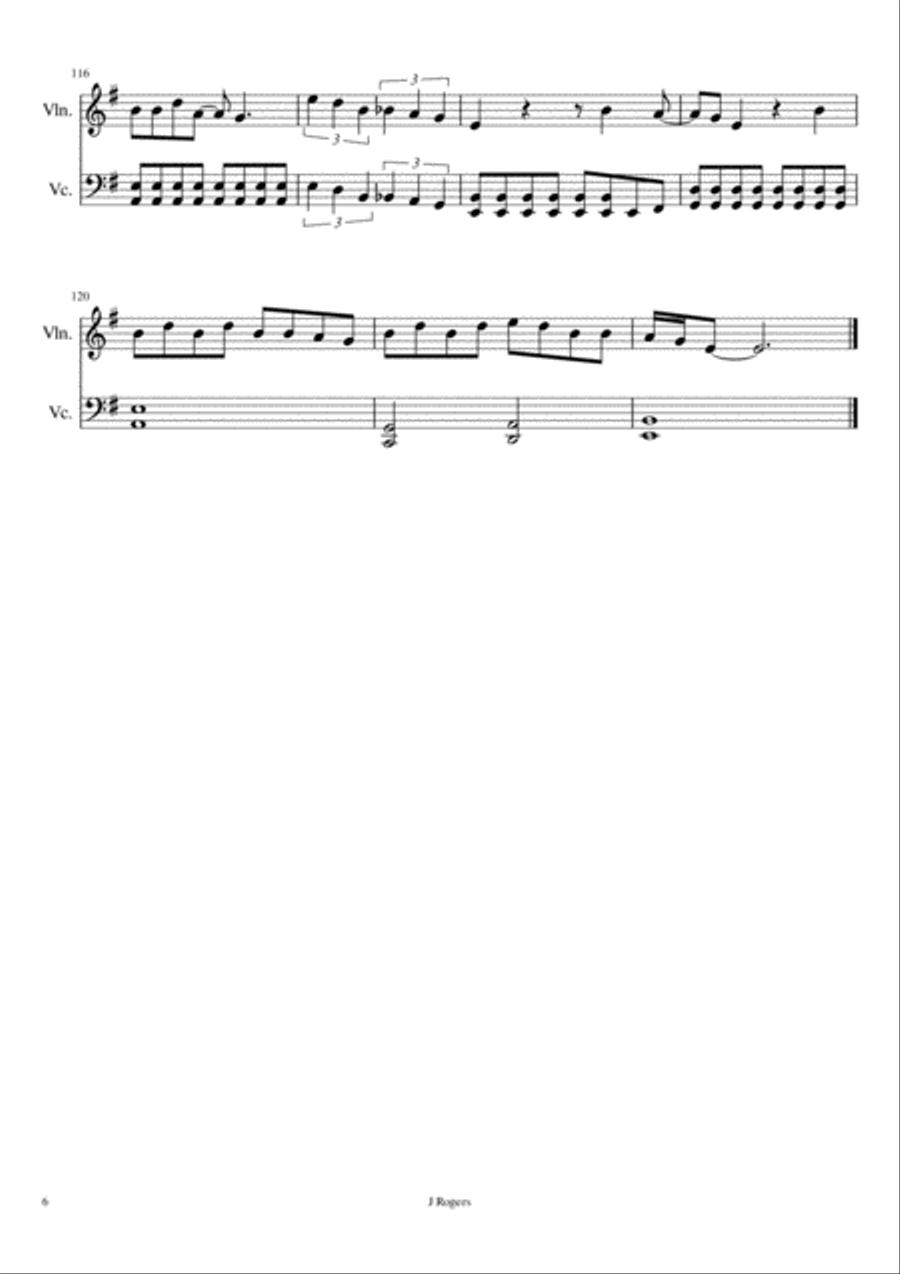 Sweet Child O' Mine Sweet Child O' Mine String Duet scores gallery preview page 6