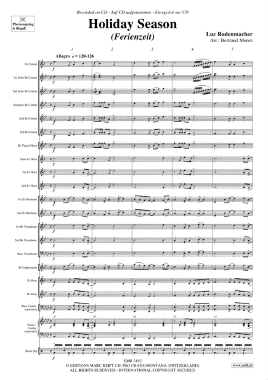 Holiday Season Brass Band scores gallery preview page 4