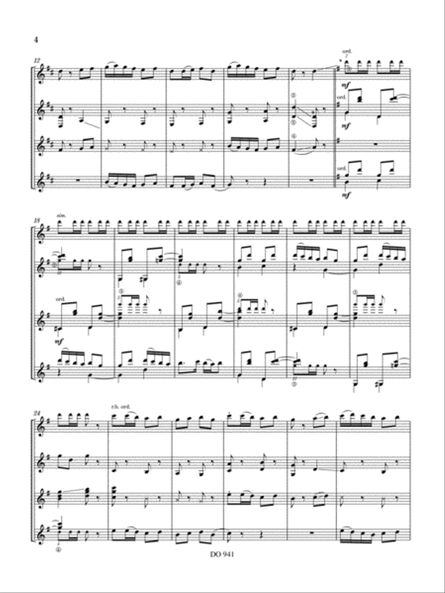 Motus bulgaricus Guitar Ensemble scores gallery preview page 4
