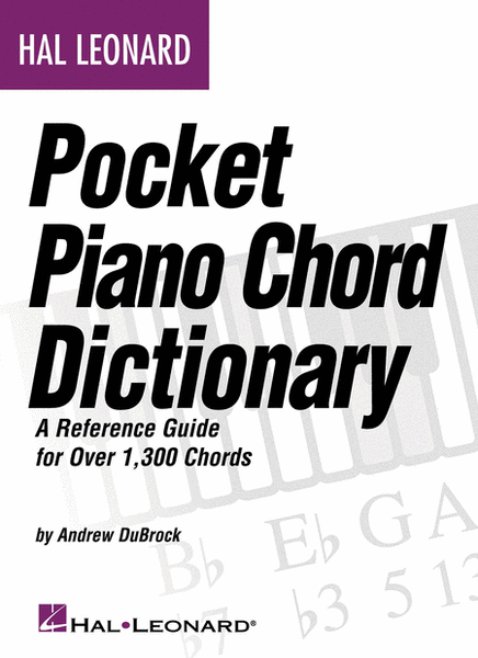 Hal Leonard Pocket Piano Chord Dictionary by Andrew Dubrock Piano Method - Sheet Music